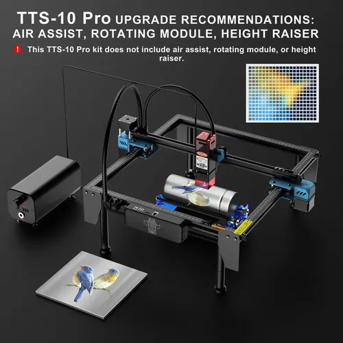 Twotrees Tts-10 Pro 10w Gravador A Laser + Módulo Rotativo