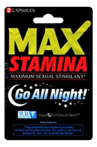 Max Stamina - Potenciador Mejora El Rendimiento 