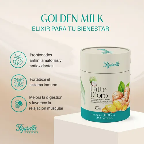 Kit X10 Latte Doro Cúrcuma Cane - g a $887