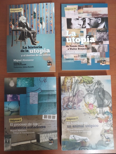 Colección Utópicos Miguel Abensour 4 Libros Nuevos Ed. Marat