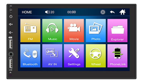 S Reproductor Multimedia Bluetooth Para Coche De 7 Pulgadas