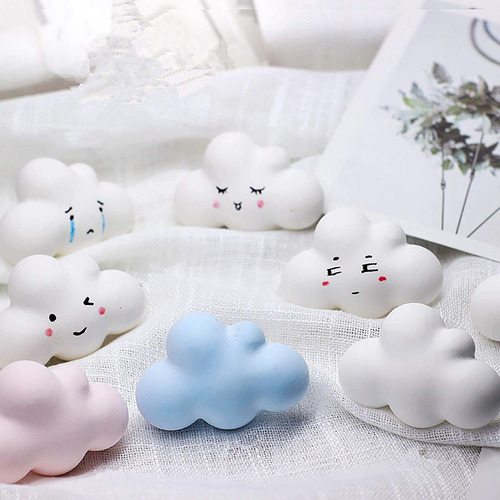 X 6 Piezas 3d Nube Molde De Silicona Para Fondant De