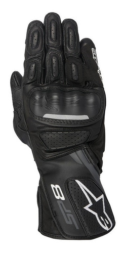 Luva Alpinestars Sp-8 Sp8 V2 - Luva Motociclista Couro Cor Preto Tamanho 4xl (5g)