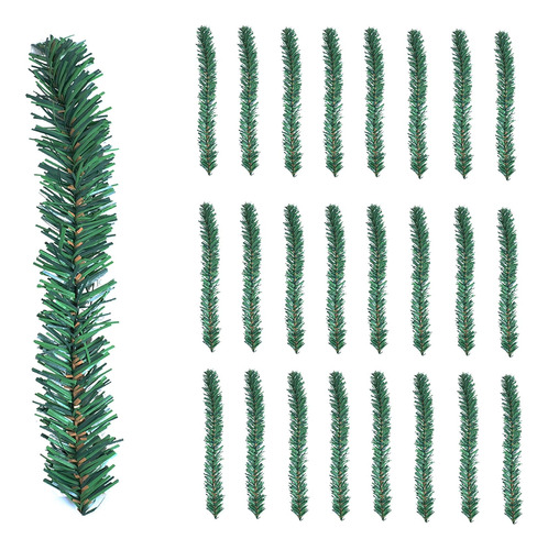 24 Pcs Garland Ties Artificial Pine Agujas Santas Ramas De Á