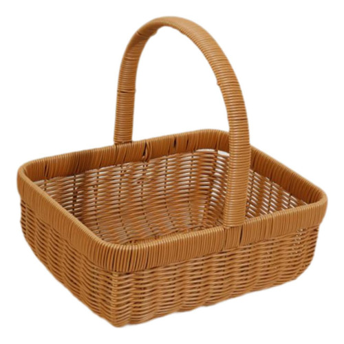 Cesta De Picnic De Ratán Sintético, Cesta Para Recoger , S