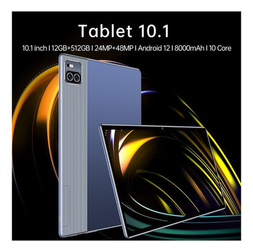 Tableta Android 12 De 10 Pulgadas, 1920 X 1080, 12 Gb De Ram