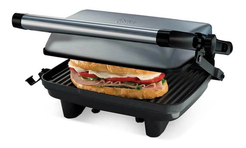 Imagen 1 de 5 de Sandwichera Parrilla Panini Oster Acero Inoxidable 2880-013