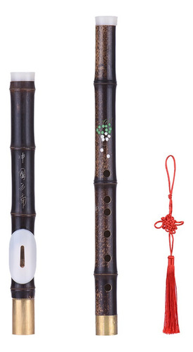 Flauta Transversal De BambĂș Natural Negro Bawu Ba Wu