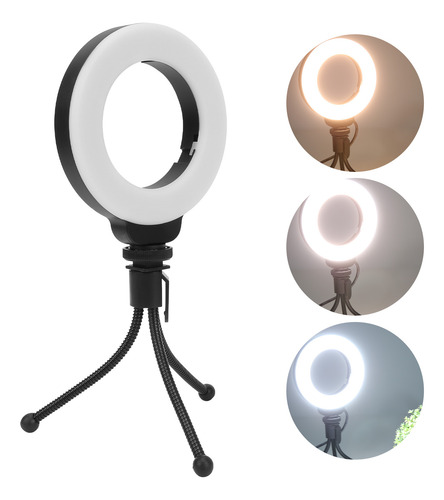 Mini Selfie Portátil De 4 Pulgadas Con Clip Lleno De Anillos