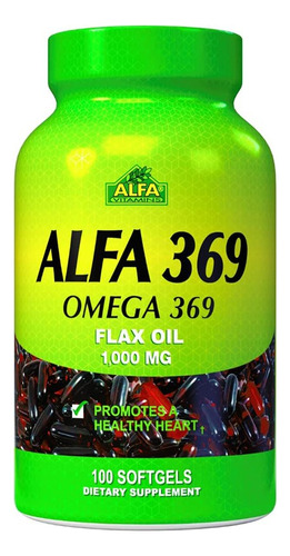 Omega 369 - Vitaminas - Alfa - 100 Cápsulas