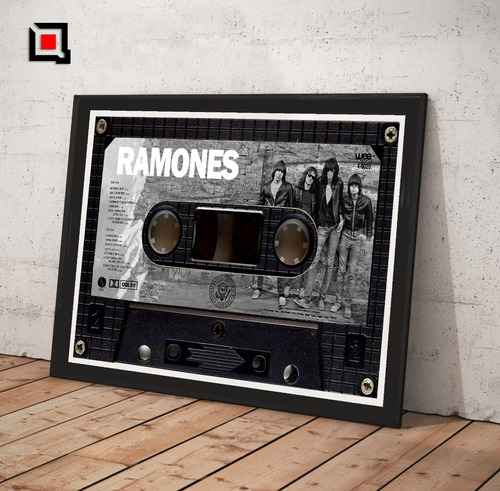 Cuadro Ramones Cassette Lamina Posters Punk Retro  1976