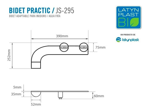 Imagen 2 de 6 de Dispositivo Bidet Adaptable T/ Bidet Matic Para Inodoro