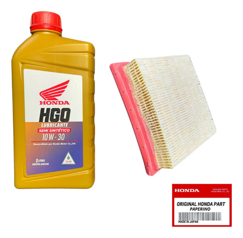 Kit Service Honda Biz 125 Semi-sintét + Filtro Aire Paperino