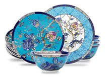 Comprar Set De Vajilla De Porcelana Para 4 Personas, Diseño Floral V