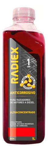 Aditivo Radiador Anticorrosivo 16 Unidades 1 Litro Vermelho