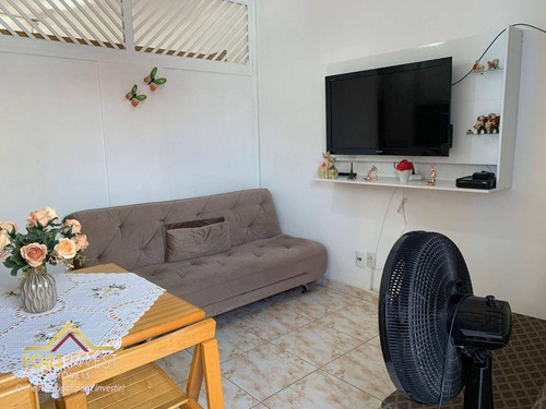 Imagem 2 de 10 de Kitnet Com 1 Dormitório À Venda, 36 M² Por R$ 150.000,00 - Canto Do Forte - Praia Grande/sp - Kn0326