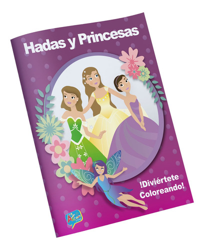 Libro De Cuentos Para Colorear Hadas Y Princesas Art & Craft
