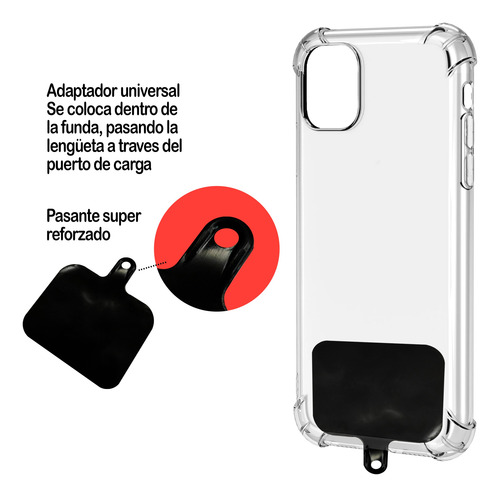 2 Adaptador Para Fundas Colgante Strap Correa Bandolera