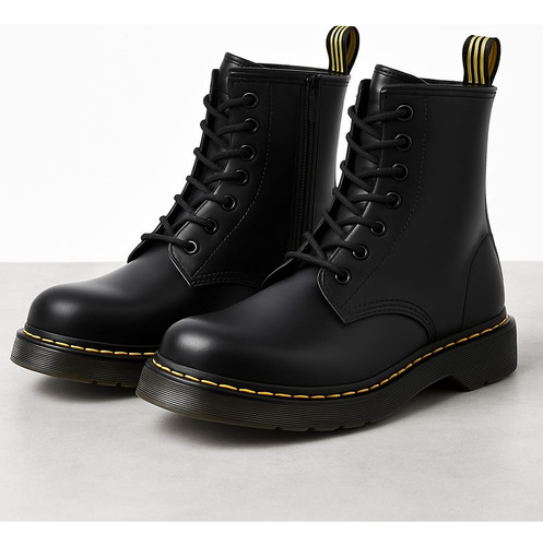 Botines Dr. Martens Smooth Cuero Mid Calf Hombre Negras Negro Cuero 41 Cl