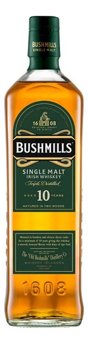 Caja De 6 Whisky Bushmills Malt 10 Años 750 Ml