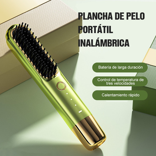 Cepillo De Pelo Eléctrico Recargable Por Usb,calefacción Mch