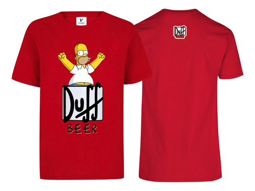 Playera Homero Simpson Los Simpsons Cerveza Duff