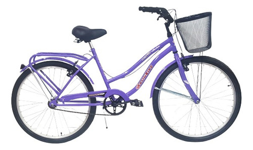 Bicicleta paseo femenina Kelinbike Full R26 frenos v-brakes color lila con pie de apoyo  