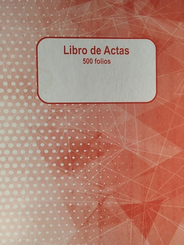 Libro De Acta De 500 Folio 