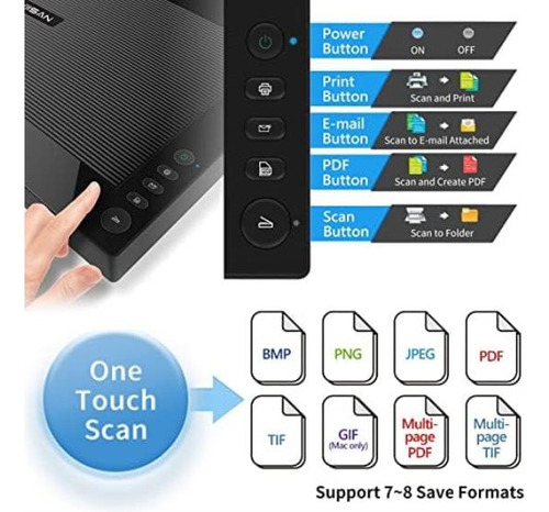 Escáner Plano Grande Viisan 3240 A3, 2400 Dpi, Sensor Cis, E