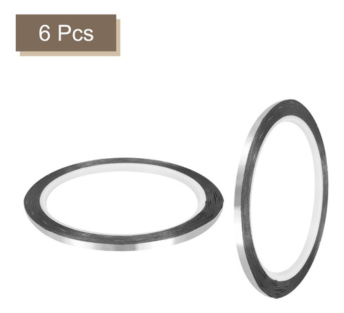 6 Cinta Metálica Autoadhesiva De 3 Mm Cinta Decorativa Plate