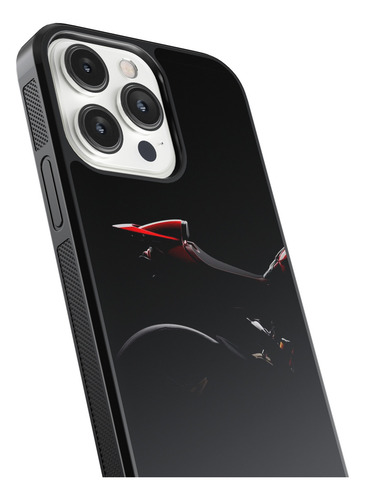 Case Funda Para Iphone Motocicleta Rodada Biker Rojo 01 Eg Negro Motocicleta 13