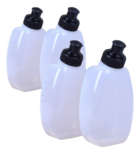 4 Botella Agua 300 Ml Para Mochila Camelback Cinturón Banano