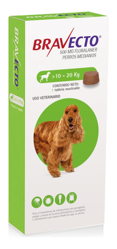 Bravecto Perro De 10 Kg - 20 Kg