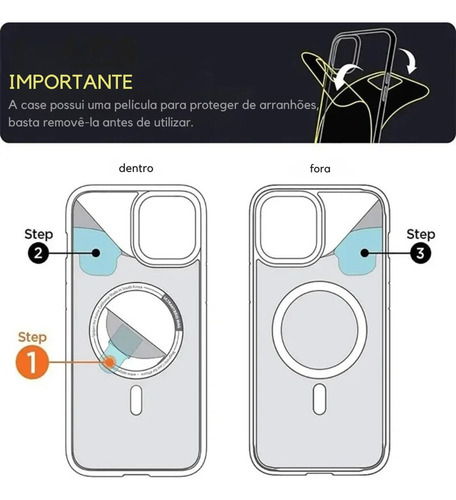 Capa Case Turbo Compatível Com Magsafe Para iPhone 14 E 15