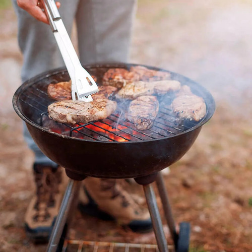 Kit 9 Utensílios Asador Parrilla Barbacoa Cozinha Aço Inox