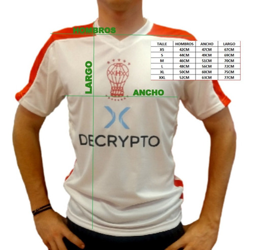 Imagen 3 de 4 de Remera Entrenamiento Huracán Gm Blanca
