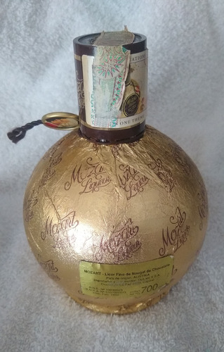 Botella Vacía Licor Mozart Chocolate Cream (austriaco) (Usado)