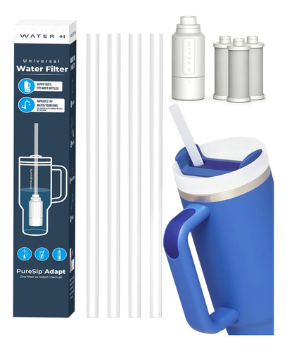 Popotes Reutilizables Waterh Con Filtro Para Botellas