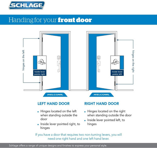 Combo Cerradura Schlage Be469z Con Alarma Y Manilla Fe285v