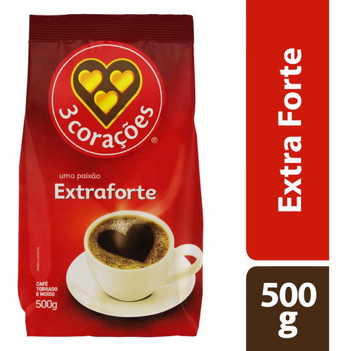 Café Torrado E Moído Extraforte 500g 3 Corações