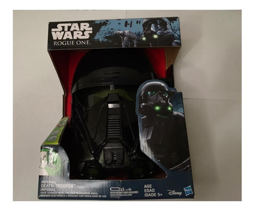 Máscara Imperial Death Trooper Star Wars Rogue One S/ Sons Color Negro