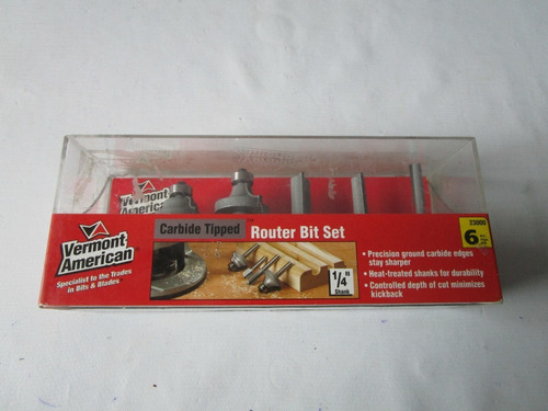 Vermont American  Kit 5  Brocas  Router 1/4