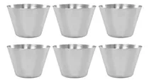 Comprar Molde Para Flan Flanera Individual Acero Inoxidable 8cm 6pzs