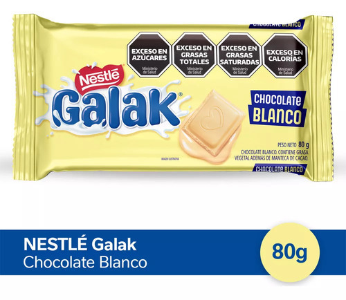 Chocolate Blanco Nestlé Galak® X 80gr