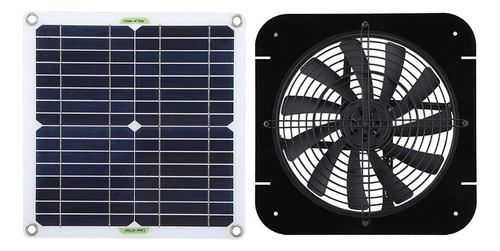 Ventilador Con Panel Solar De 100 W, Ventilador De Escape, I