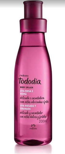 Natura Tododía Uva Rosa e Romã Body splash 200 ml para  mujer  