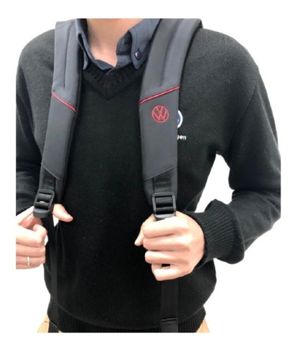 Mochila Turbocharged Gti Volkswagen Cor Preto