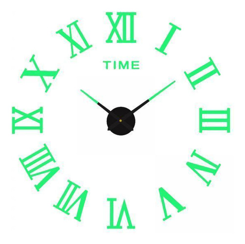 3 Reloj De Pared Sin Marco Luminoso Pegatinas Reloj De Pared