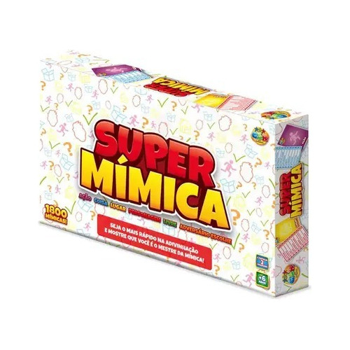 Jogo Tabuleiro Super Mímica Educativo Brinquedo Infantil