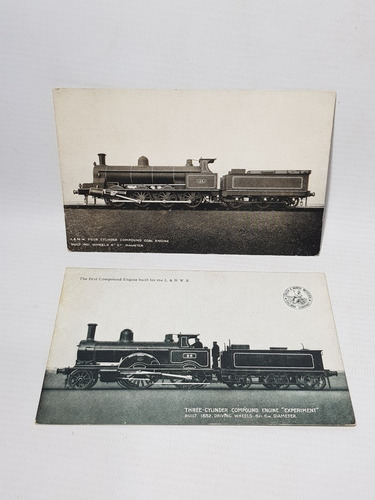 Antiguas Postales Ferrocarril Inglés Lote X 2 Mag 57362